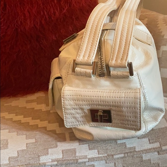 KOOBA Vintage White Patent Leather Satchel - Picture 3 of 15